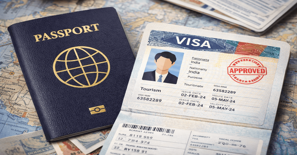 visa processing will be handled by the college